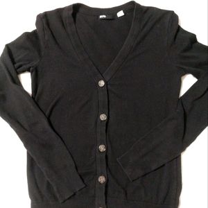BDG Urban outfitters black button-down cardigan, small